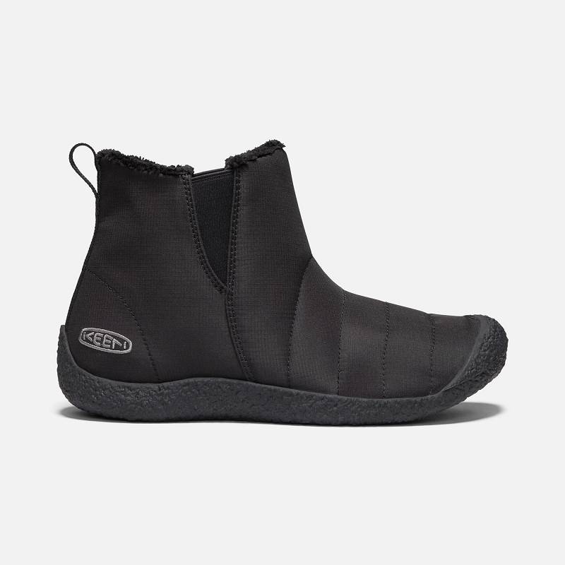 Keen Howser Stiefeletten Damen DE-07596 Black/Black - Keen Damenschuhe Schwarz